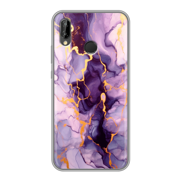 Силиконовый чехол на Huawei P20 Lite с принтом Мрамор Силиконовый чехол на Huawei P20 Lite с принтом Мрамор
