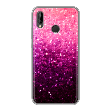 Силиконовый чехол на Huawei P20 Lite с принтом Блестки