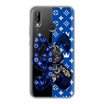Силиконовый чехол на Huawei P20 Lite с принтом Луи робот