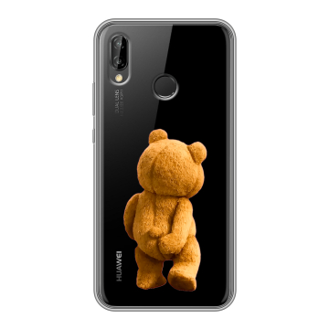Силиконовый чехол на Huawei P20 Lite с принтом Медведь
