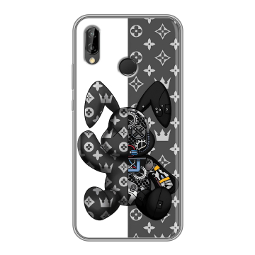 Силиконовый чехол на Huawei P20 Lite с принтом Луи робот
