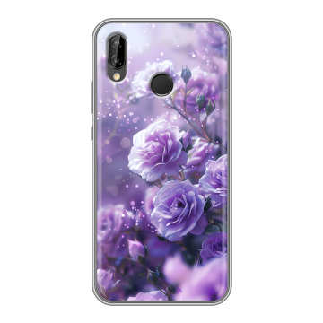 Силиконовый чехол на Huawei P20 Lite с принтом Розы цветы