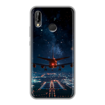 Силиконовый чехол на Huawei P20 Lite с принтом самолет Силиконовый чехол на Huawei P20 Lite с принтом самолет