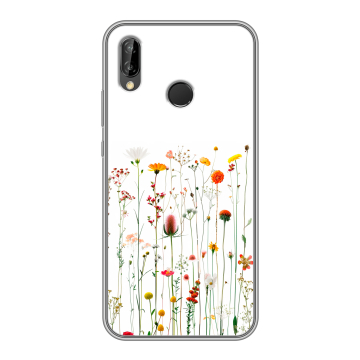 Силиконовый чехол на Huawei P20 Lite с принтом цветы Силиконовый чехол на Huawei P20 Lite с принтом цветы