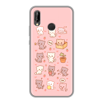 Силиконовый чехол на Huawei P20 Lite с принтом Hello Kitty Хелоу Кити Силиконовый чехол на Huawei P20 Lite с принтом Hello Kitty Хелоу Кити