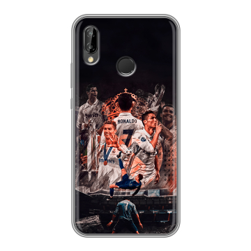 Силиконовый чехол на Huawei P20 Lite с принтом Реал Роналдо Real Ronaldo Силиконовый чехол на Huawei P20 Lite с принтом Реал Роналдо Real Ronaldo