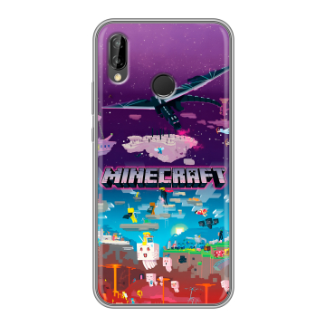 Силиконовый чехол на Huawei P20 Lite с принтом Майнкрафт Minecraft Силиконовый чехол на Huawei P20 Lite с принтом Майнкрафт Minecraft