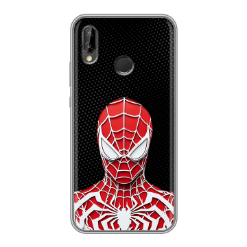 Силиконовый чехол на Huawei P20 Lite с принтом человек паук spiderman Силиконовый чехол на Huawei P20 Lite с принтом человек паук spiderman
