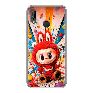 Силиконовый чехол на Huawei P20 Lite с принтом Labubu Лабубу Силиконовый чехол на Huawei P20 Lite с принтом Labubu Лабубу