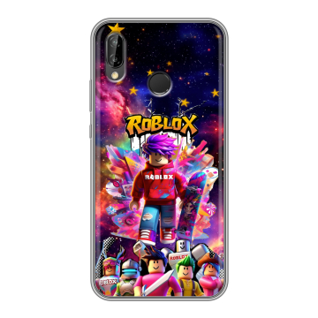Силиконовый чехол на Huawei P20 Lite с принтом Roblox Роблокс