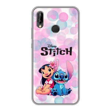 Силиконовый чехол на Huawei P20 Lite с принтом Лило и Стич Силиконовый чехол на Huawei P20 Lite с принтом Лило и Стич