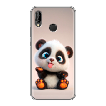 Силиконовый чехол на Huawei P20 Lite с принтом милая панда Силиконовый чехол на Huawei P20 Lite с принтом милая панда