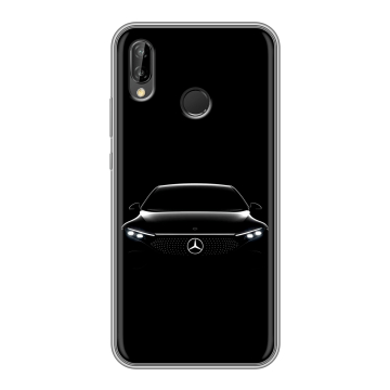 Силиконовый чехол на Huawei P20 Lite с принтом Mercedes Мерседес