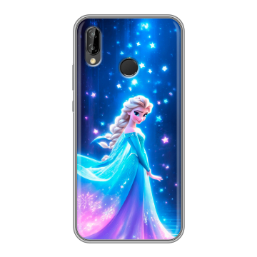 Силиконовый чехол на Huawei P20 Lite с принтом Холодное сердце Frozen