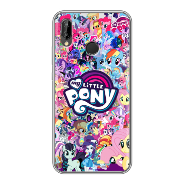 Силиконовый чехол на Huawei P20 Lite с принтом My little pony Дружба чудо Силиконовый чехол на Huawei P20 Lite с принтом My little pony Дружба чудо