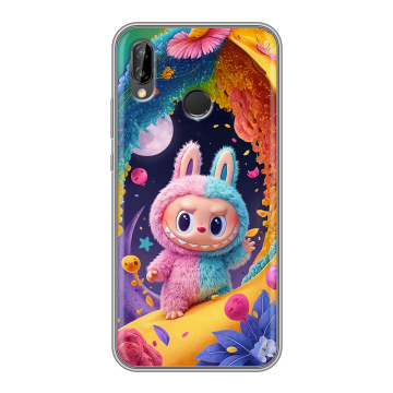 Силиконовый чехол на Huawei P20 Lite с принтом Labubu Лабубу Силиконовый чехол на Huawei P20 Lite с принтом Labubu Лабубу