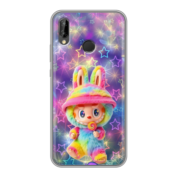 Силиконовый чехол на Huawei P20 Lite с принтом Labubu Лабубу