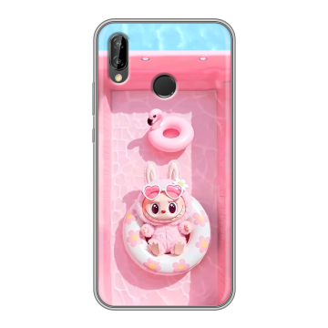 Силиконовый чехол на Huawei P20 Lite с принтом Labubu Лабубу Силиконовый чехол на Huawei P20 Lite с принтом Labubu Лабубу