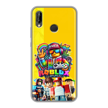 Силиконовый чехол на Huawei P20 Lite с принтом Roblox Роблокс