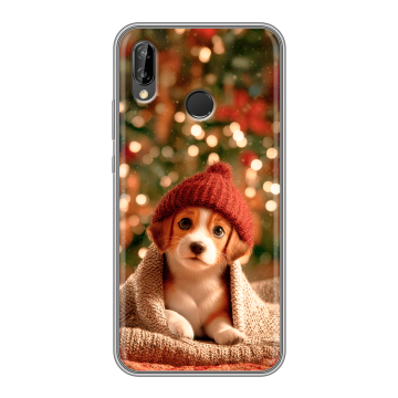 Силиконовый чехол на Huawei P20 Lite с принтом Новый год Силиконовый чехол на Huawei P20 Lite с принтом Новый год