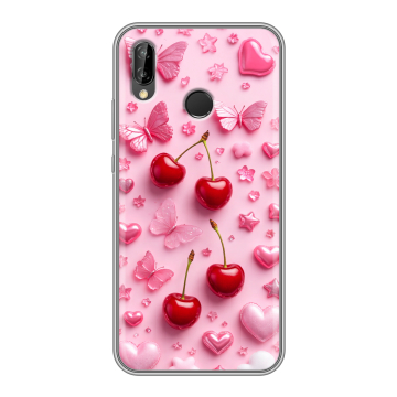 Силиконовый чехол на Huawei P20 Lite с принтом для девочек Силиконовый чехол на Huawei P20 Lite с принтом для девочек