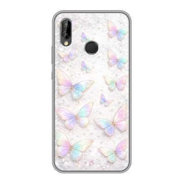 Силиконовый чехол на Huawei P20 Lite с принтом женский