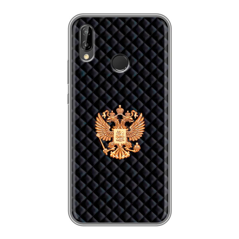 Силиконовый чехол на Huawei P20 Lite с принтом Герб России принт Силиконовый чехол на Huawei P20 Lite с принтом Герб России принт