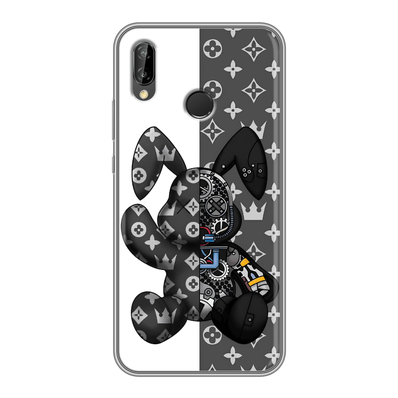 Силиконовый чехол на Huawei P20 Lite с принтом Луи робот Силиконовый чехол на Huawei P20 Lite с принтом Луи робот