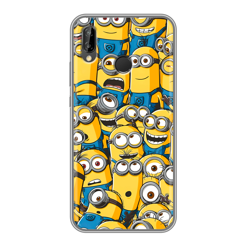 Силиконовый чехол на Huawei P20 Lite с принтом Миньоны Силиконовый чехол на Huawei P20 Lite с принтом Миньоны