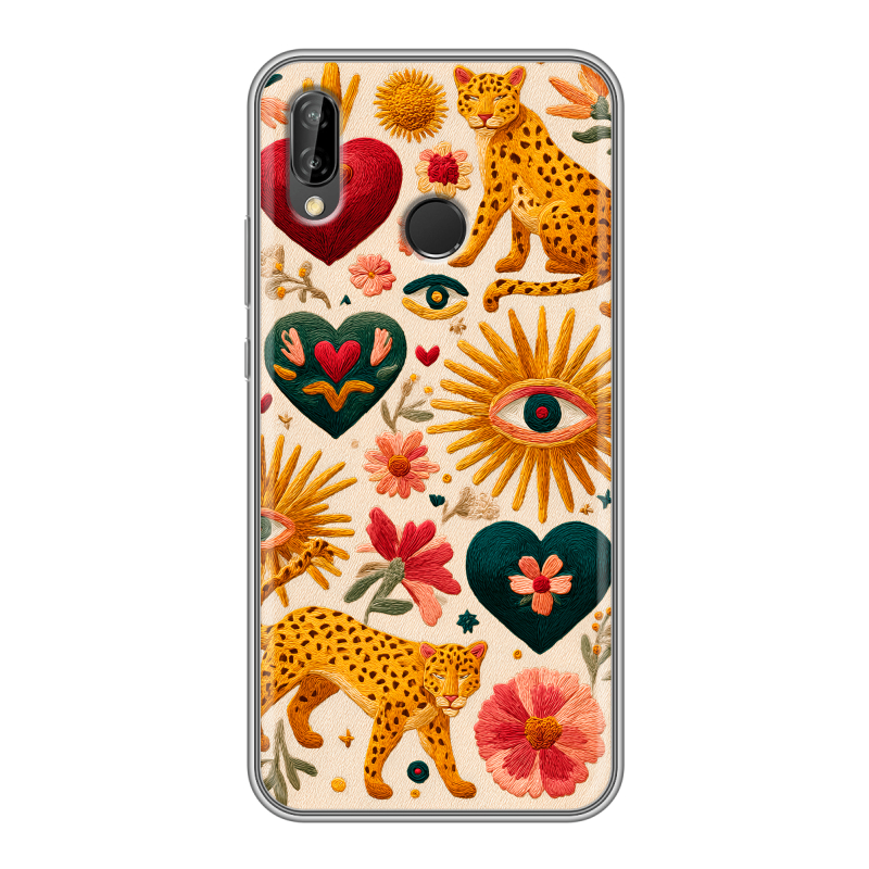 Силиконовый чехол на Huawei P20 Lite с принтом Модный принт Силиконовый чехол на Huawei P20 Lite с принтом Модный принт
