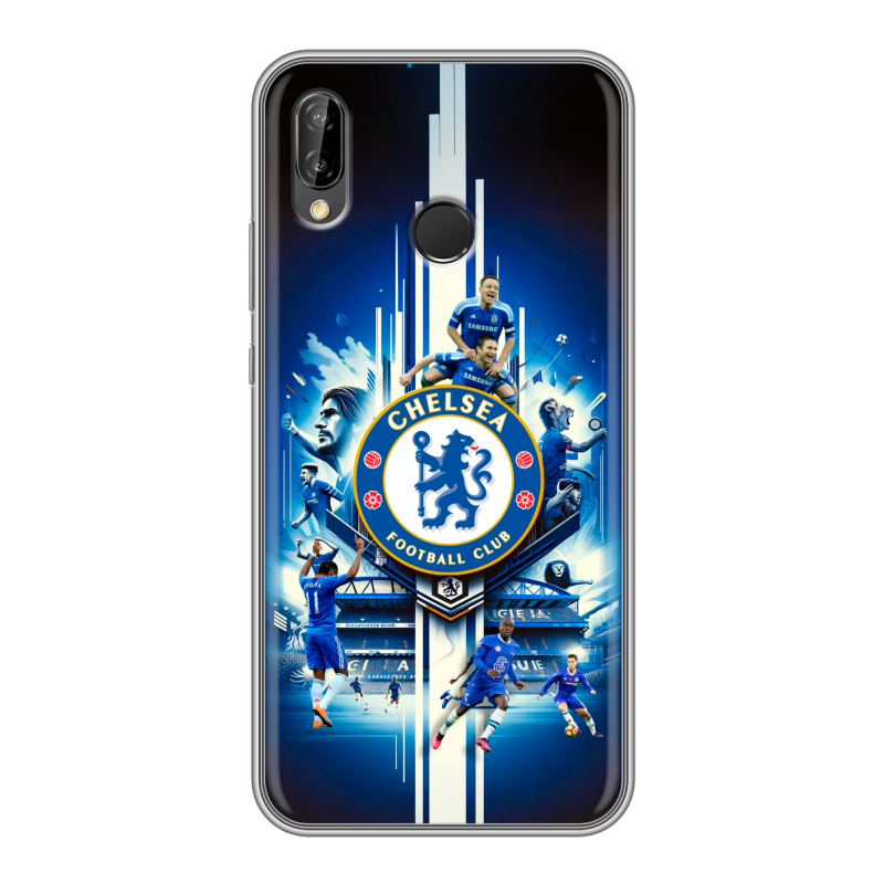Силиконовый чехол на Huawei P20 Lite с принтом Chelsea Челси Силиконовый чехол на Huawei P20 Lite с принтом Chelsea Челси