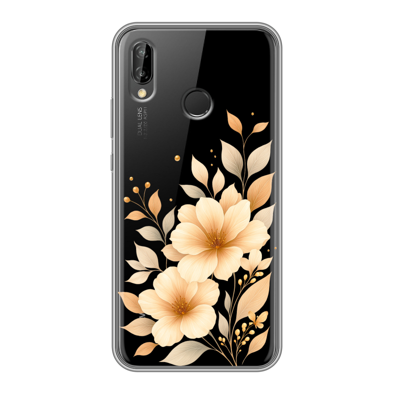 Силиконовый чехол на Huawei P20 Lite с принтом для девушки Силиконовый чехол на Huawei P20 Lite с принтом для девушки