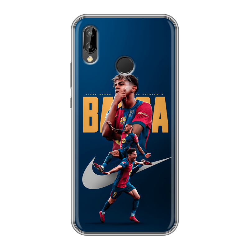 Силиконовый чехол на Huawei P20 Lite с принтом Барселона Barca Yamal Силиконовый чехол на Huawei P20 Lite с принтом Барселона Barca Yamal