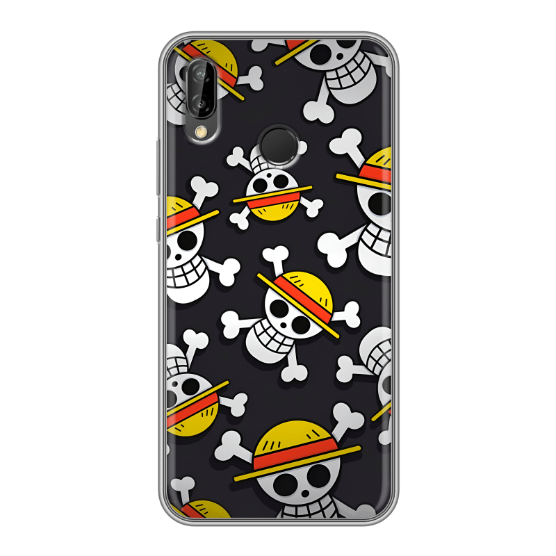 Силиконовый чехол на Huawei P20 Lite с принтом One Piece Ван Пис Силиконовый чехол на Huawei P20 Lite с принтом One Piece Ван Пис
