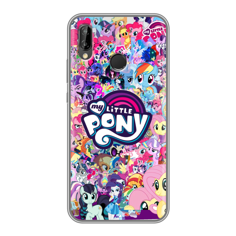 Силиконовый чехол на Huawei P20 Lite с принтом My little pony Дружба чудо Силиконовый чехол на Huawei P20 Lite с принтом My little pony Дружба чудо