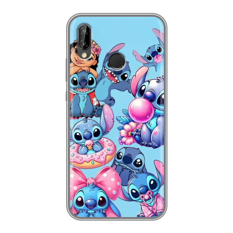 Силиконовый чехол на Huawei P20 Lite с принтом Лило и Стич Силиконовый чехол на Huawei P20 Lite с принтом Лило и Стич