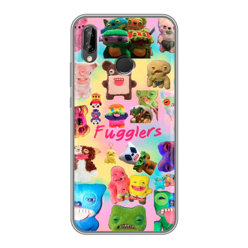 Силиконовый противоударный чехол на Huawei P20 Lite с принтом Флагер Fuggler Силиконовый противоударный чехол на Huawei P20 Lite с принтом Флагер Fuggler