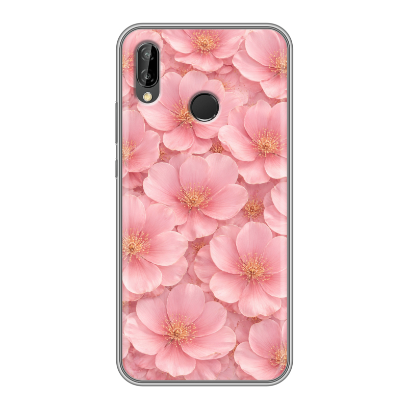 Силиконовый чехол на Huawei P20 Lite с принтом женский Силиконовый чехол на Huawei P20 Lite с принтом женский
