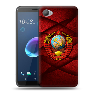 Силиконовый чехол на HTC Desire 12 с принтом Герб СССР Силиконовый чехол на HTC Desire 12 с принтом Герб СССР