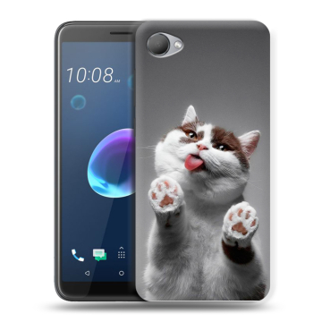 Силиконовый чехол на HTC Desire 12 с принтом Коты