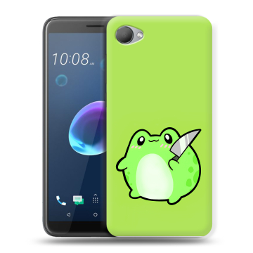 Силиконовый чехол на HTC Desire 12 с принтом Лягушенок