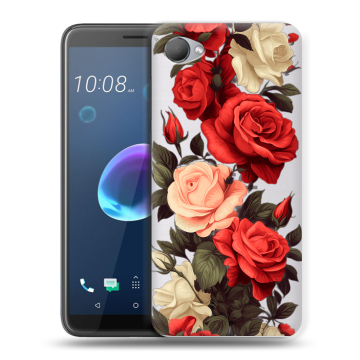 Силиконовый чехол на HTC Desire 12 с принтом Розы Силиконовый чехол на HTC Desire 12 с принтом Розы