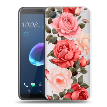 Силиконовый чехол на HTC Desire 12 с принтом Розы Силиконовый чехол на HTC Desire 12 с принтом Розы