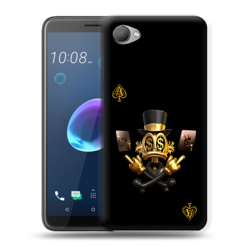 Силиконовый чехол на HTC Desire 12 с принтом Золотой скрудж макдак
