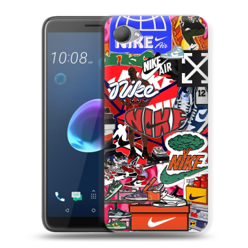 Силиконовый чехол на HTC Desire 12 с принтом Найк Nike яркий Силиконовый чехол на HTC Desire 12 с принтом Найк Nike яркий