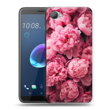 Силиконовый чехол на HTC Desire 12 с принтом цветы пионы Силиконовый чехол на HTC Desire 12 с принтом цветы пионы