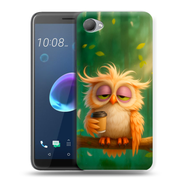 Силиконовый чехол на HTC Desire 12 с принтом сова
