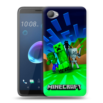 Силиконовый чехол на HTC Desire 12 с принтом Майнкрафт Силиконовый чехол на HTC Desire 12 с принтом Майнкрафт