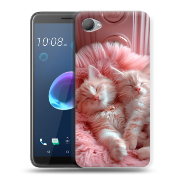 Силиконовый чехол на HTC Desire 12 с принтом котята котики Силиконовый чехол на HTC Desire 12 с принтом котята котики