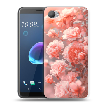 Силиконовый чехол на HTC Desire 12 с принтом Розы цветы